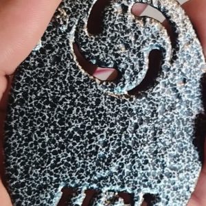 چكشي  مشكي نقره اي گل درشت SAH10