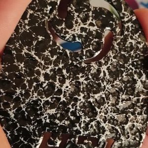 چكشي  مشكي نقره ايي گل درشتSAH